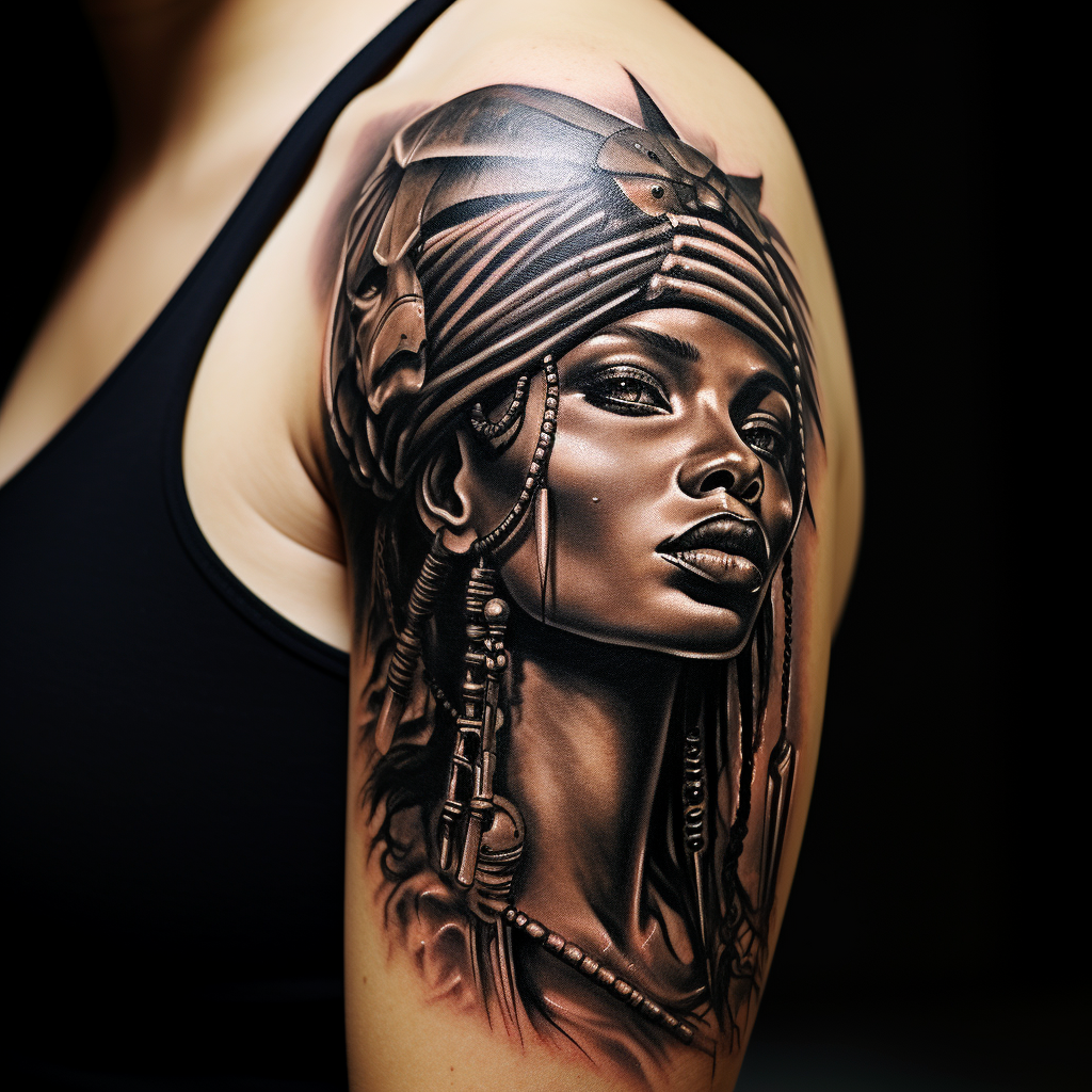 arm-tattoos,Africa Tattoo