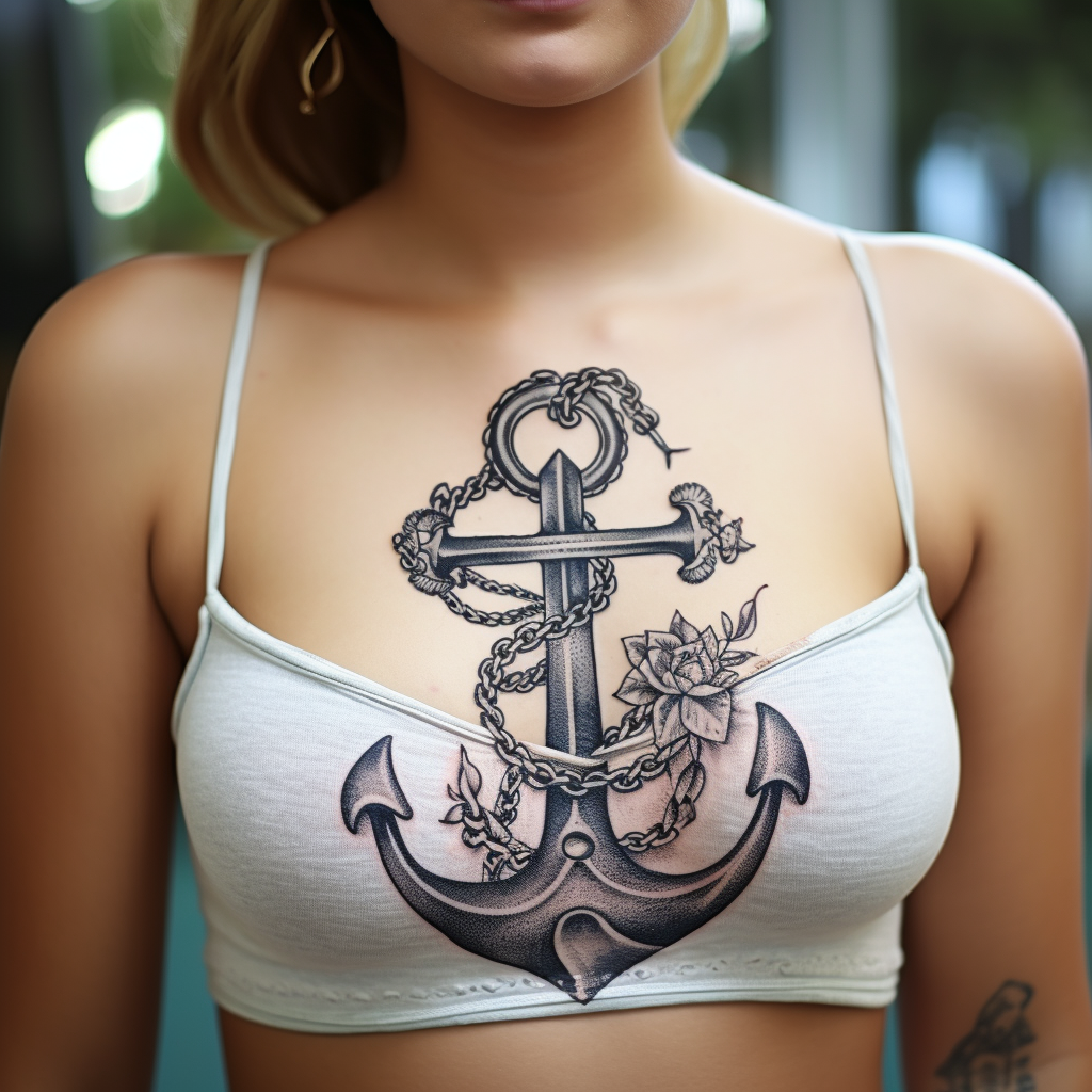 anchor-tattoos,Big Anchor