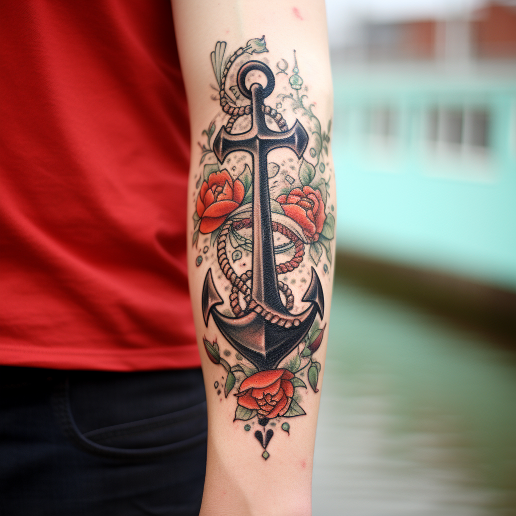 anchor-tattoos,Big Anchor