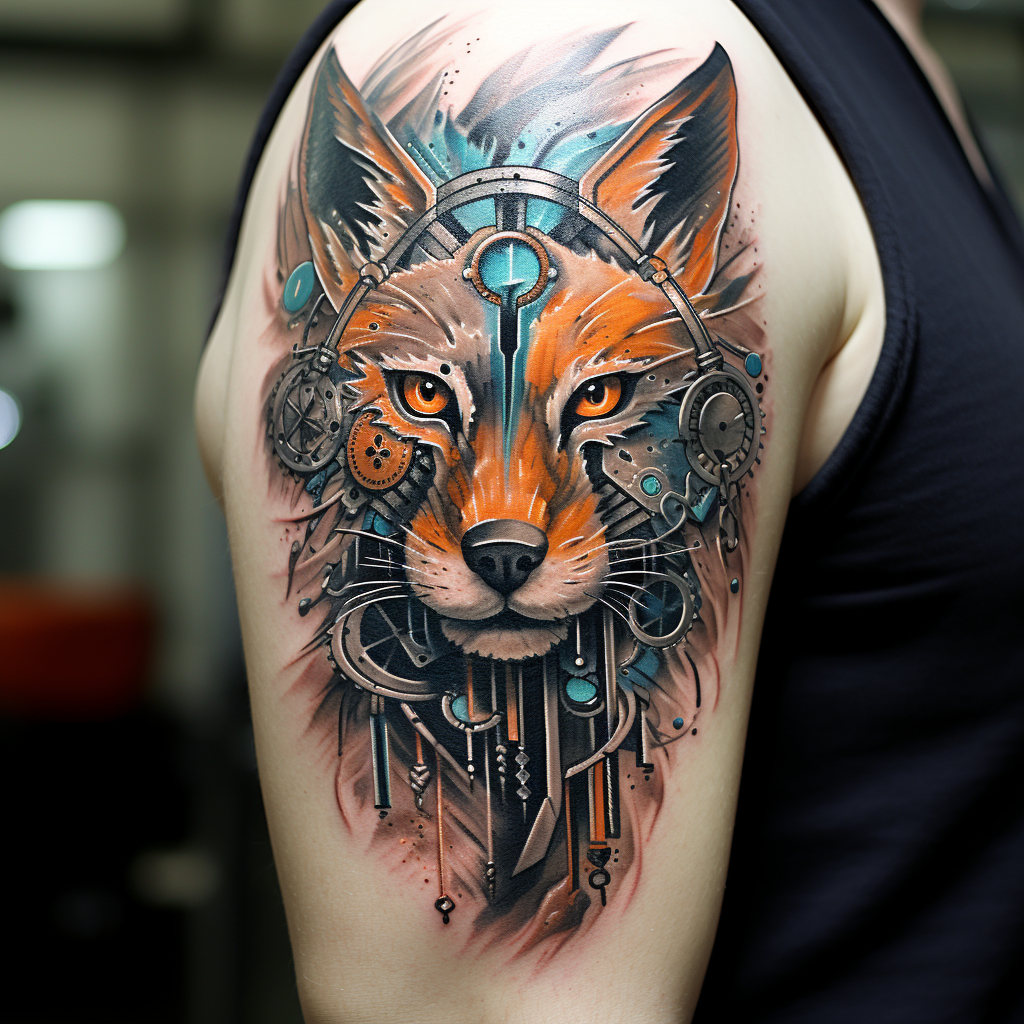 animal-tattoos,Breaking Your Mask