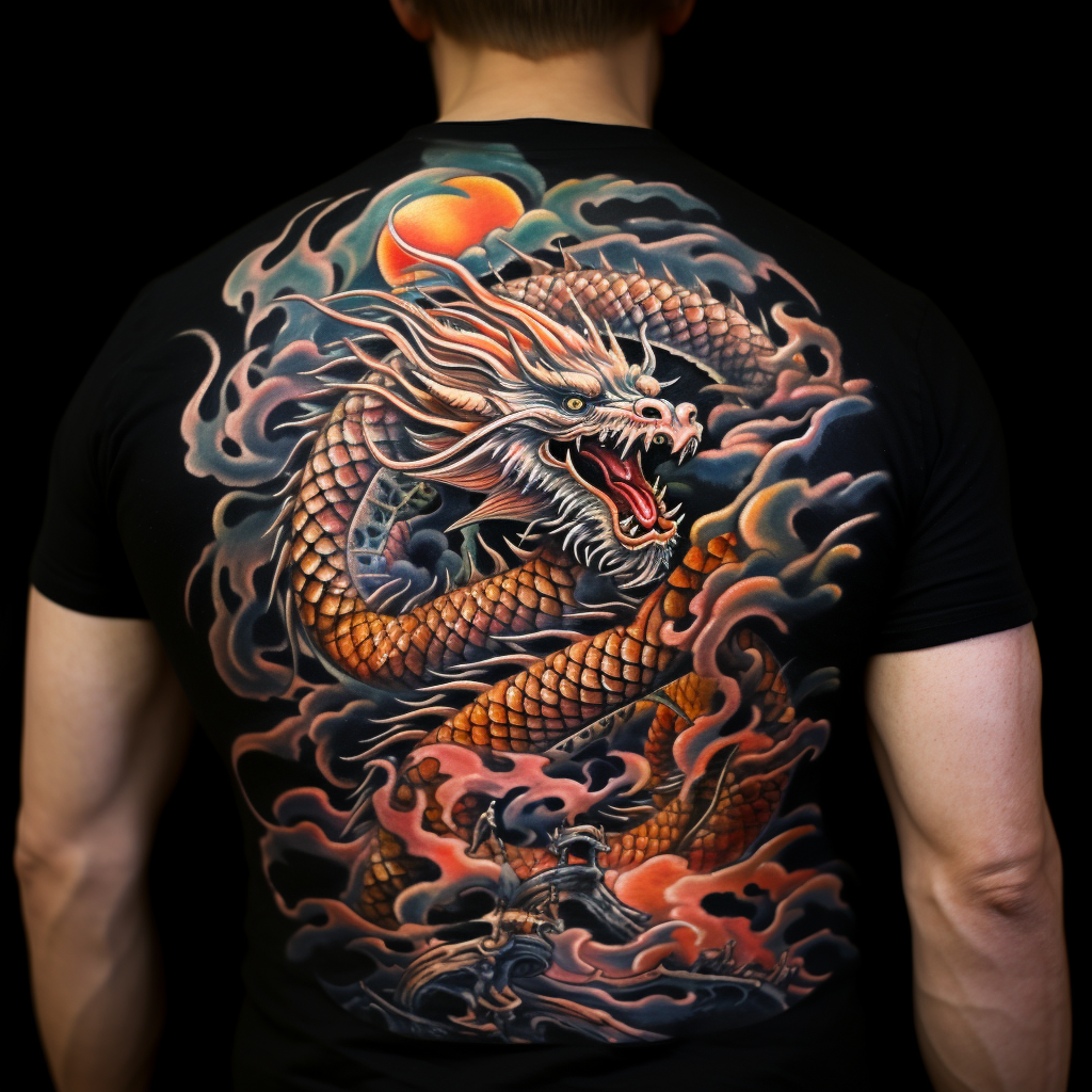 animal-tattoos,Ascension of the Sword Bearing Dragon