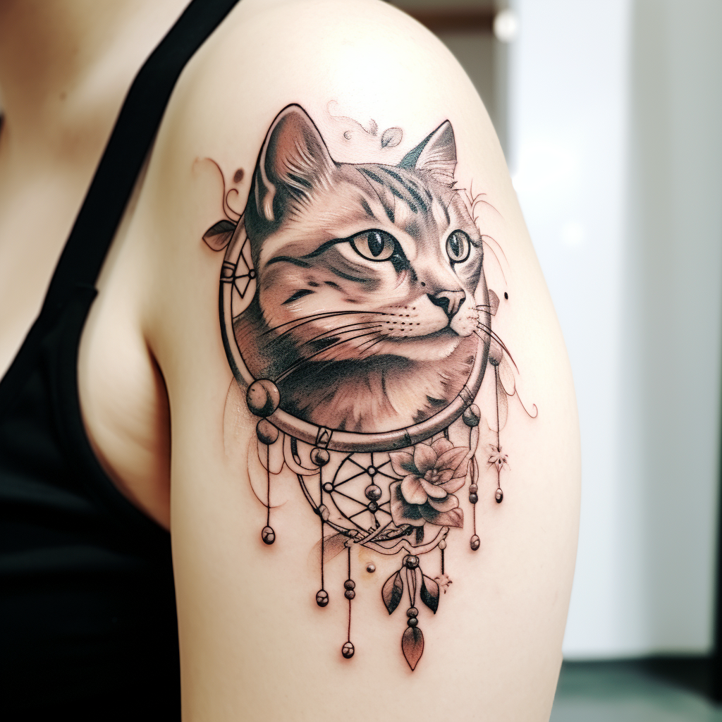 cat-tattoos,Dreaming of Freedom