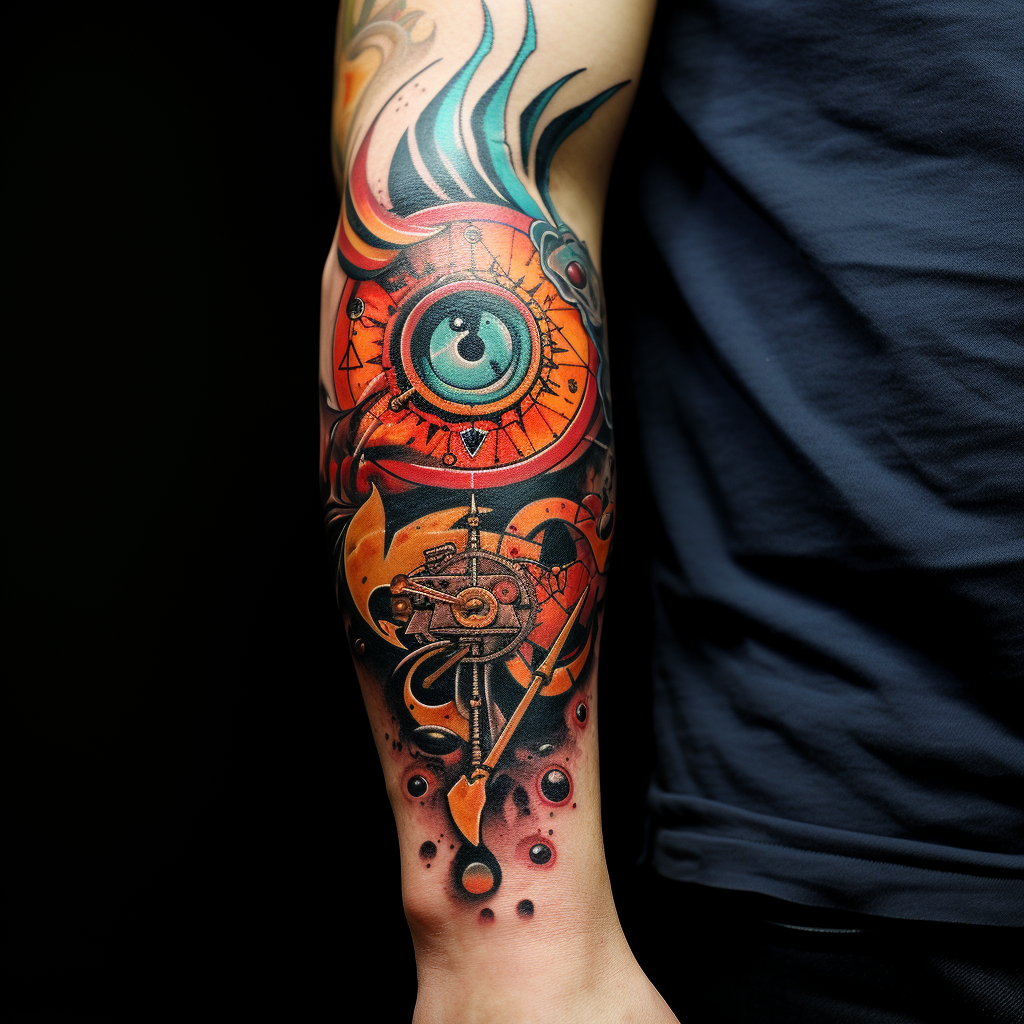 elbow-tattoos,Elbow Tattoo By Sebastian Reschke