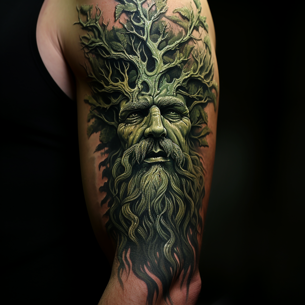 3d-tattoos,God Of The Grove