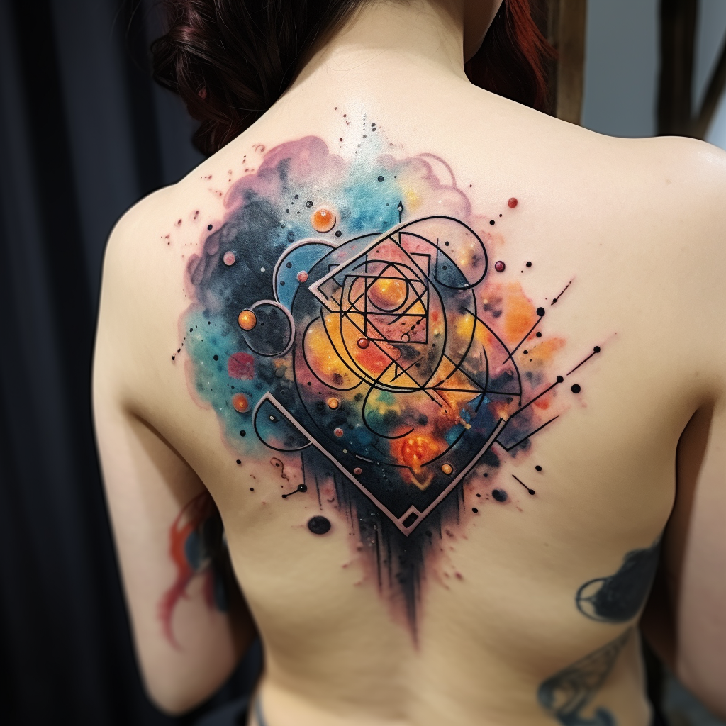 abstract-tattoos,Heart of the Universe