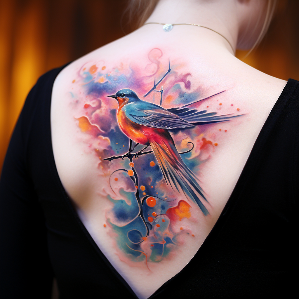 animal-tattoos,Magical Bird