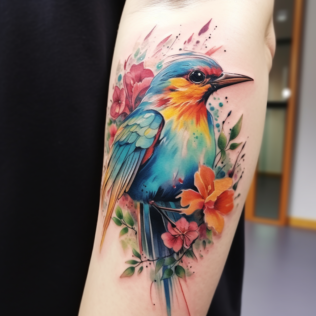 animal-tattoos,Magical Bird