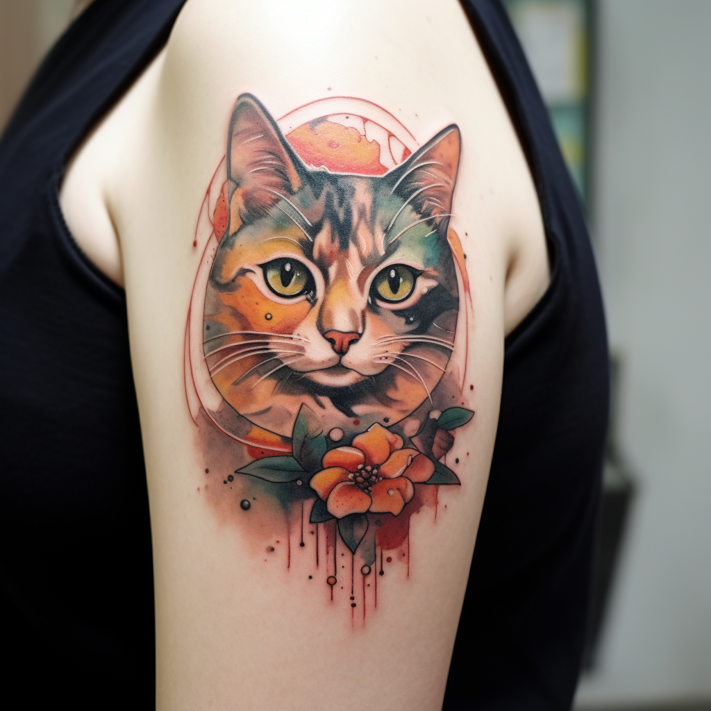 cat-tattoos,Mother of Cats
