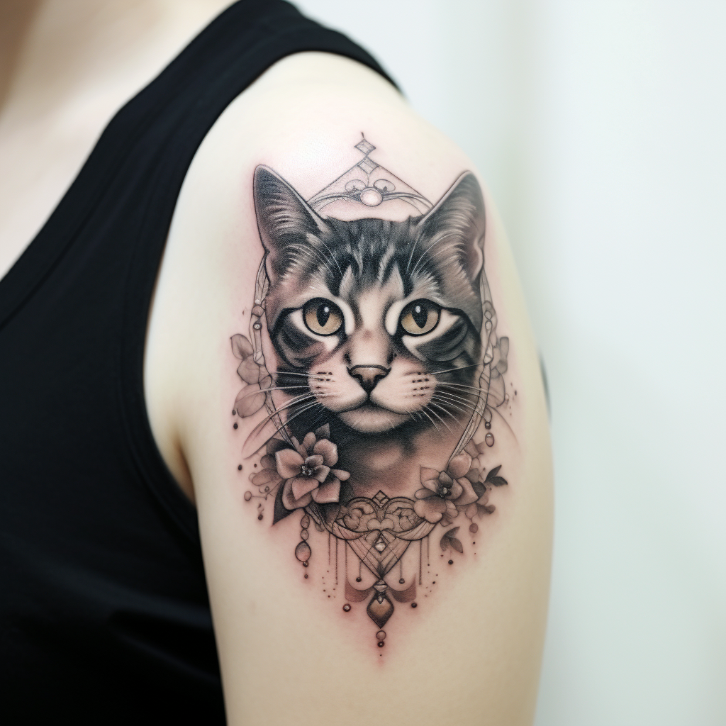 cat-tattoos,Mother of Cats