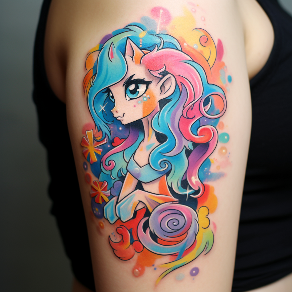 cartoon-tattoos,My Little Pony Tattoo