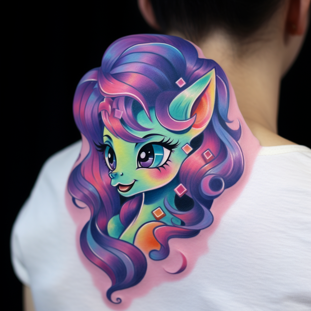 cartoon-tattoos,My Little Pony