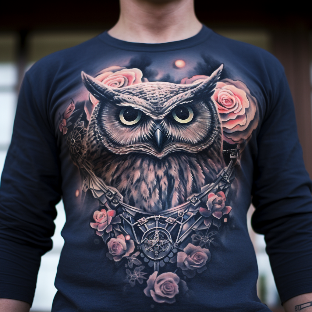 belly-tattoos,Awesome Owl Tattoo