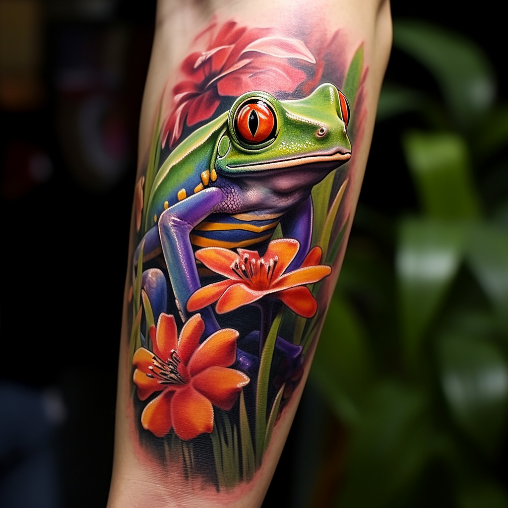 amazing-tattoos,Tree Frog