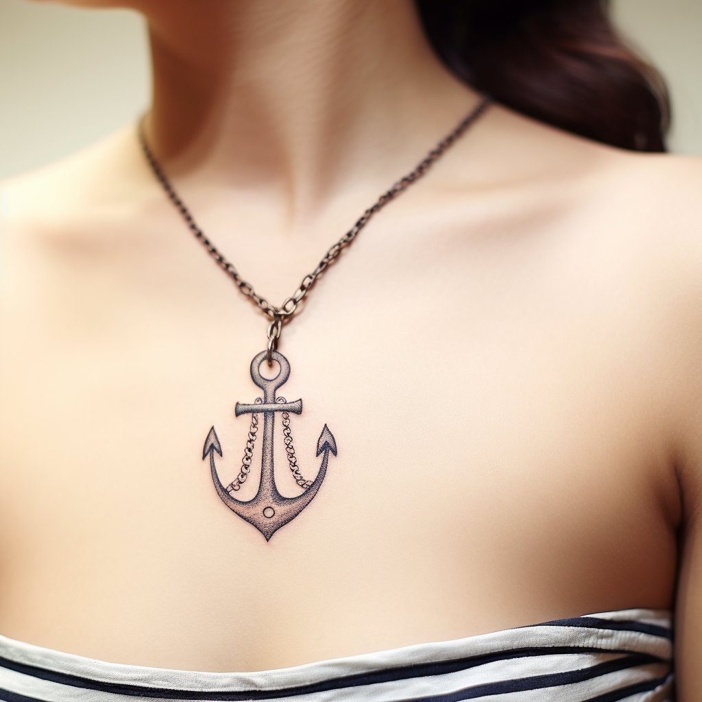 anchor-tattoos,Simple Anchor