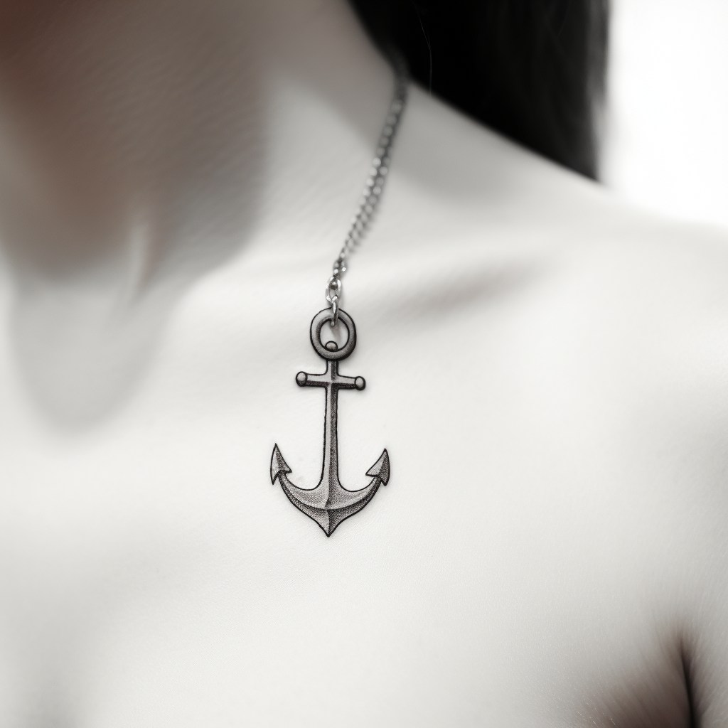 anchor-tattoos,Simple Anchor