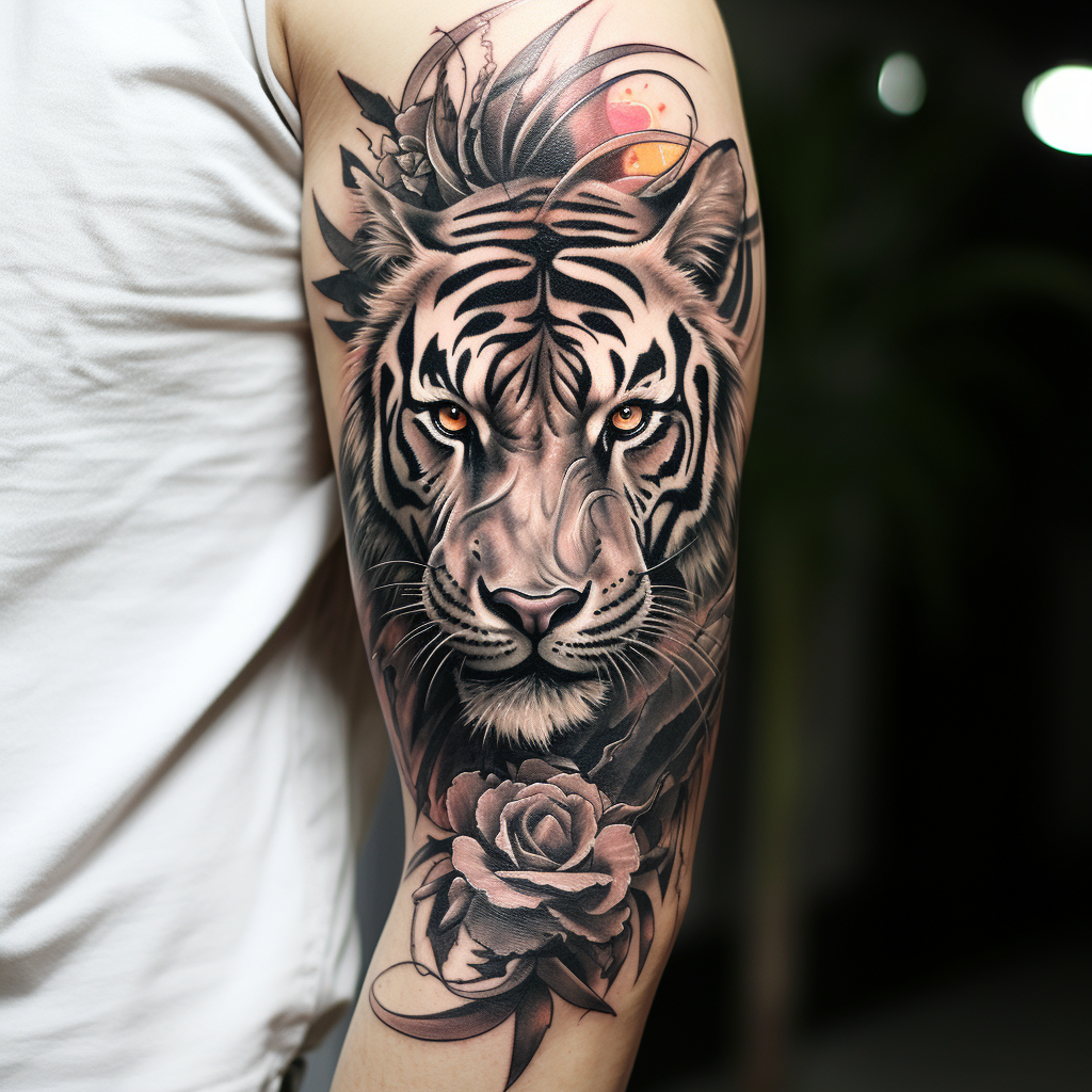 animal-tattoos,Tiger Stripes