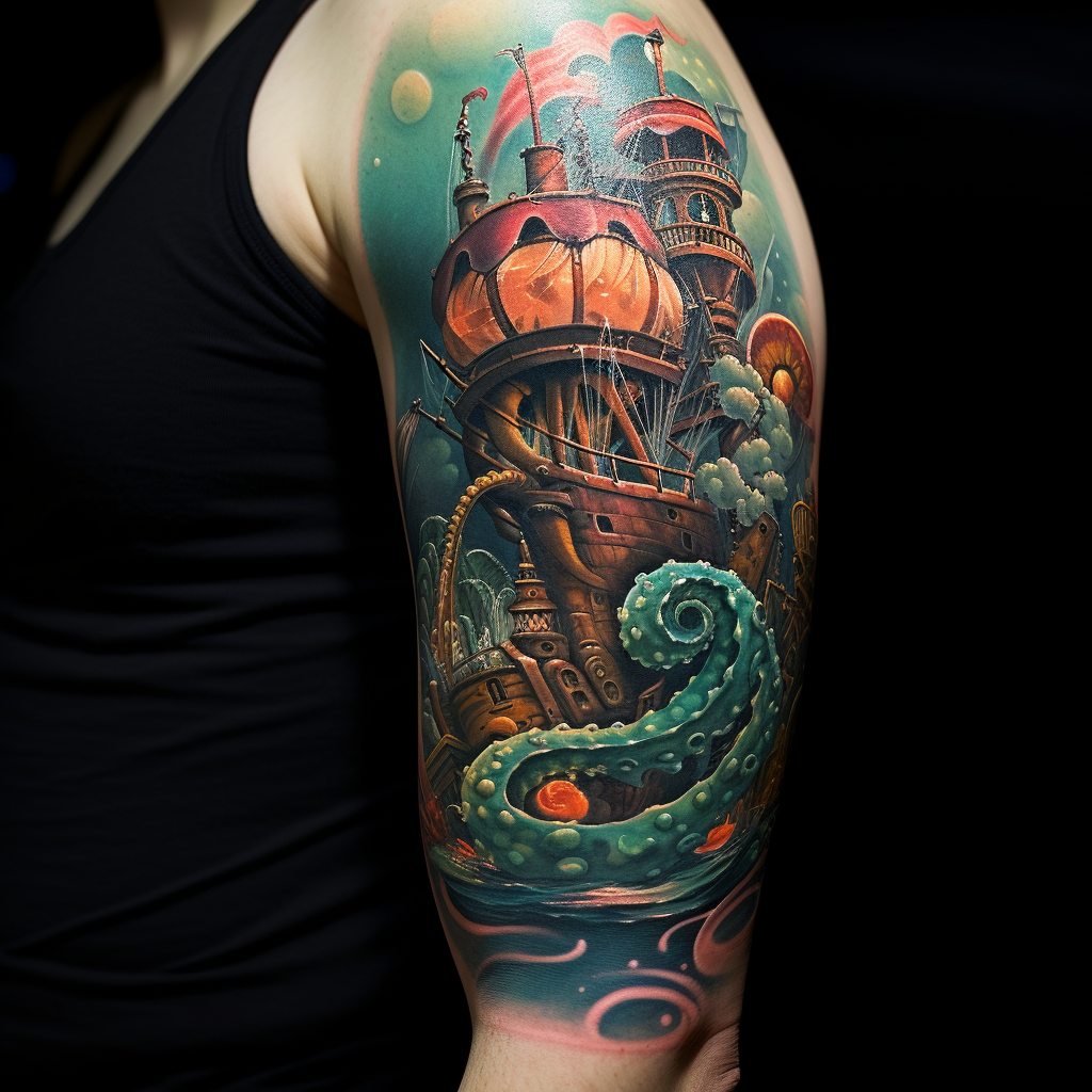 amazing-tattoos,20,000 Leagues Under the Sea