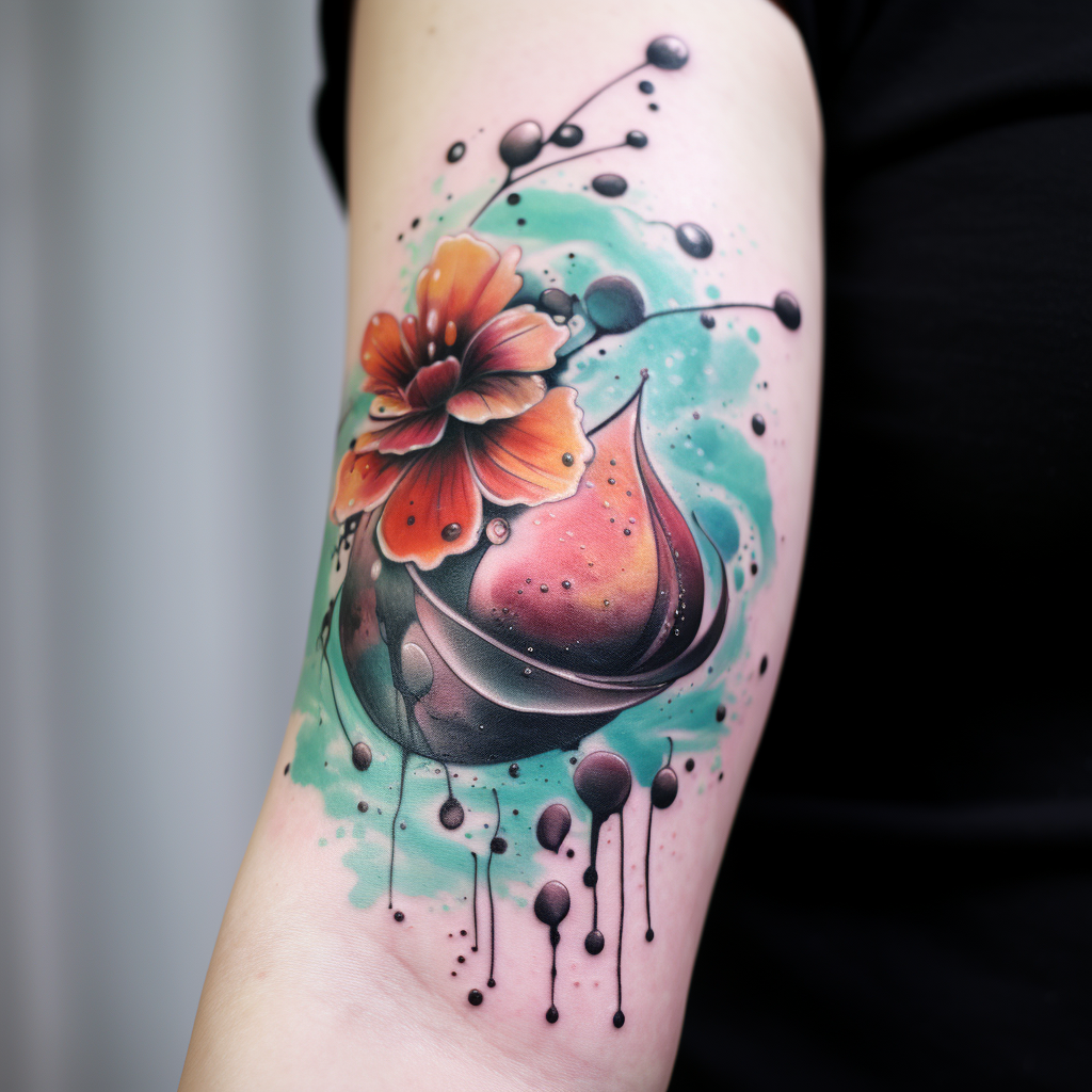 elbow-tattoos,Water-drop