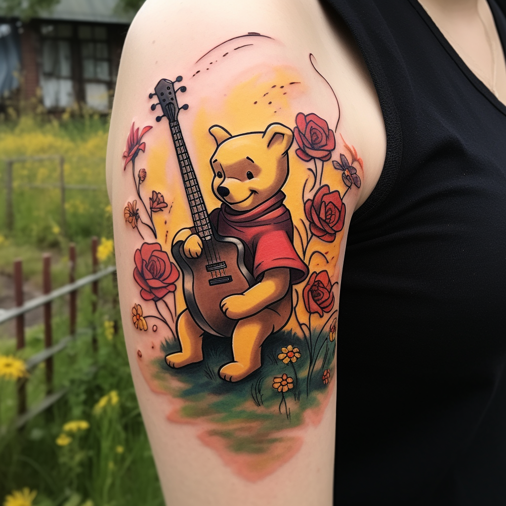arm-tattoos,Winnie the Pooh