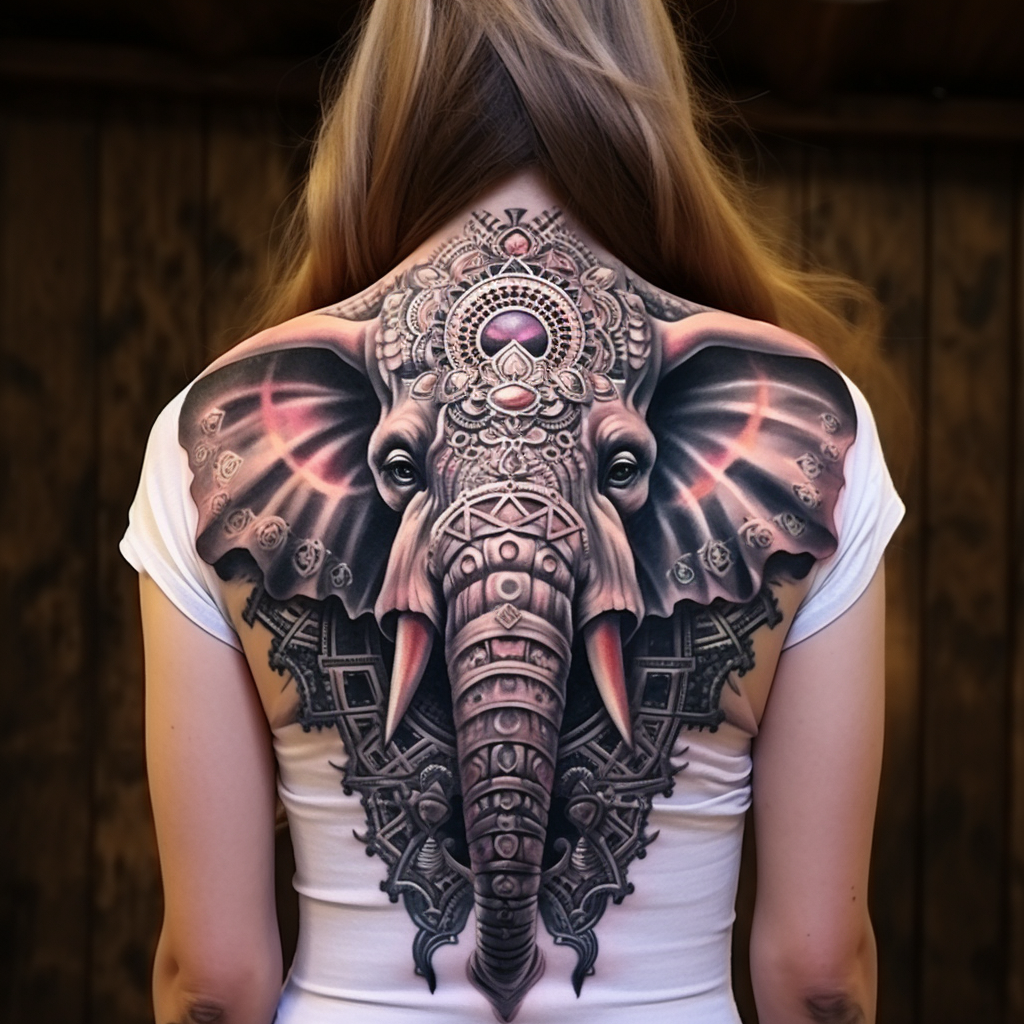 amazing-tattoos,Beautiful Elephant