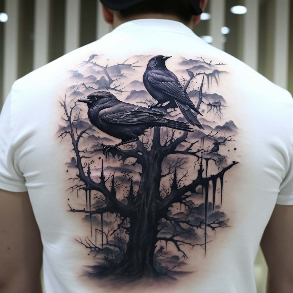 a tattoo,birds,Shadow Realm