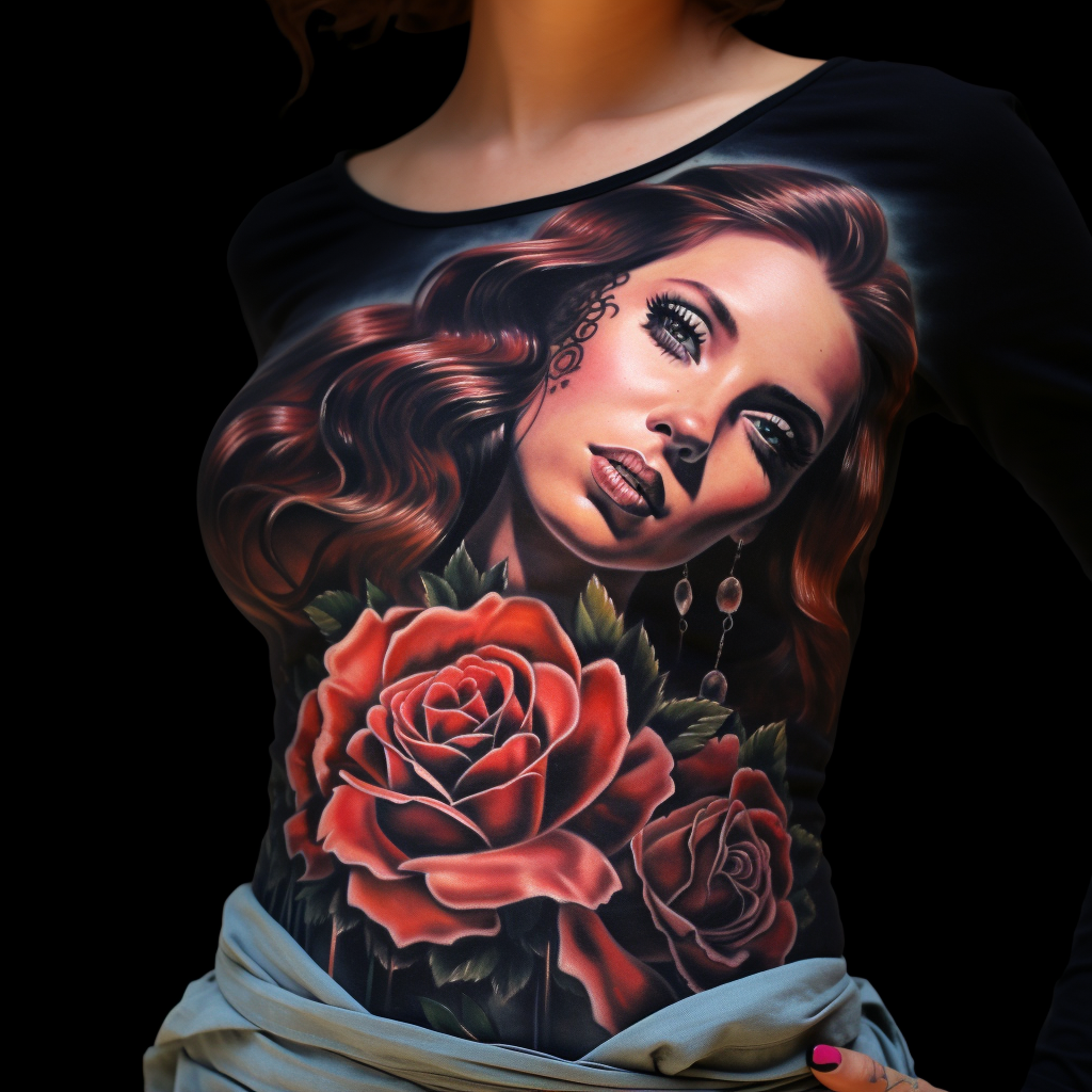 belly-tattoos,Pretty Woman Portrait