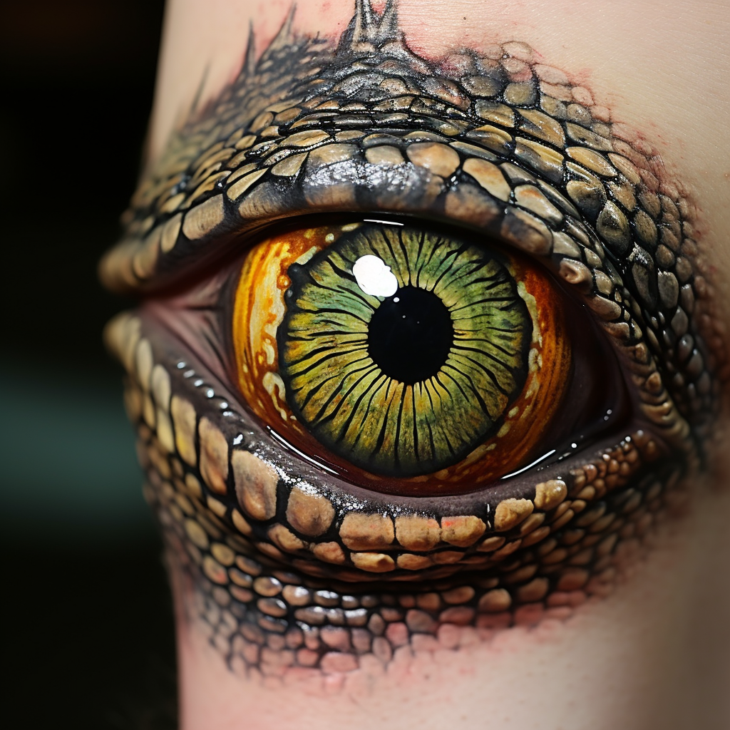 animal-tattoos,Crocodile’s Eye