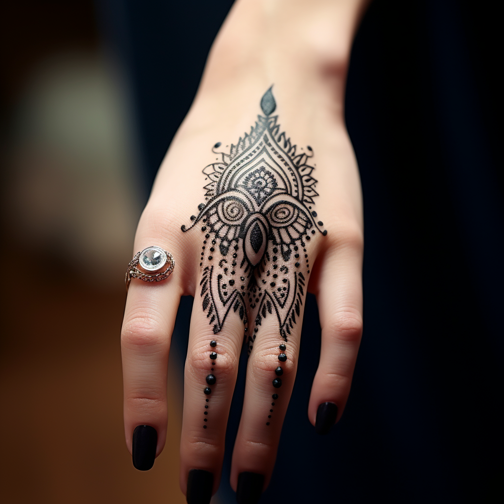 finger-tattoos,Cute Mandala Tattoo On Fingers