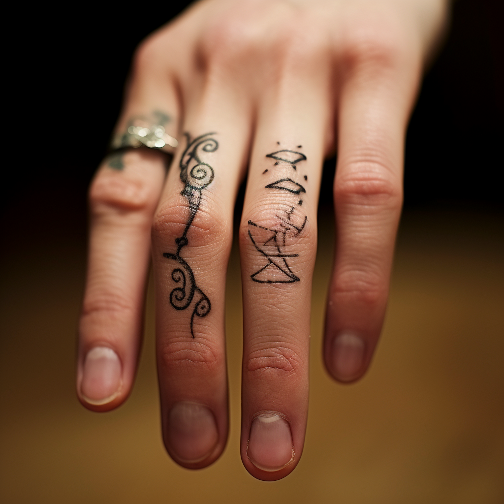 finger-tattoos,Love Fingers Tattoo