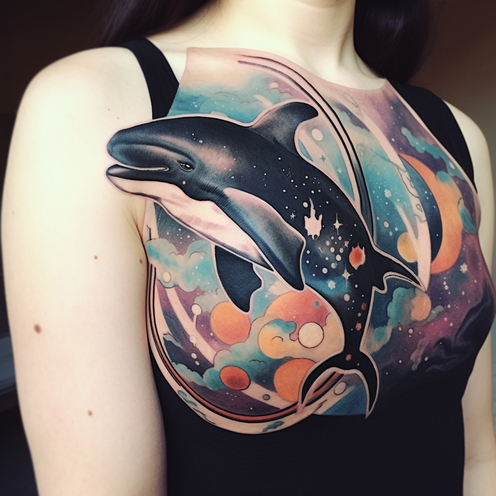 animal-tattoos,Space Orca